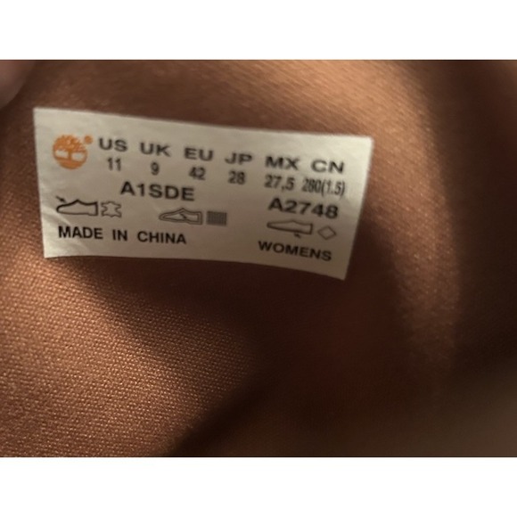 Timberland Southerlin Bay Mid-back Zip Slouch Boot Brown Leather Women's Size 11 - Picture 4 of 15